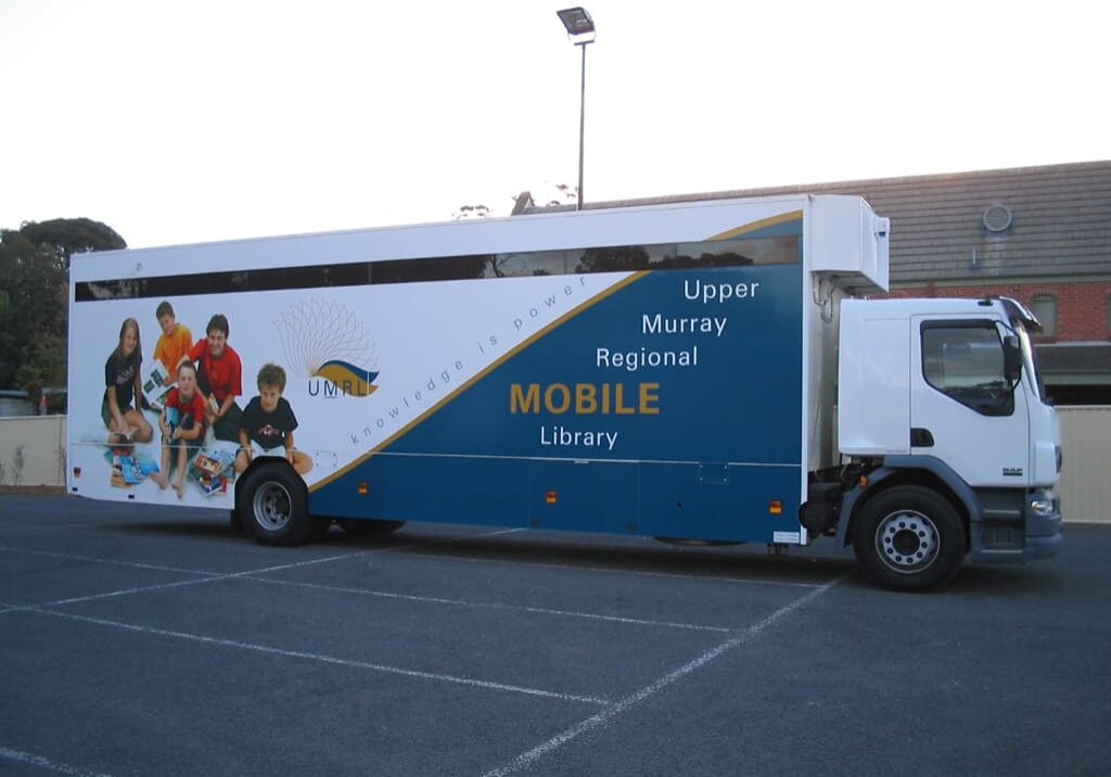 Mobile libraries Booze Bus Brimarco April